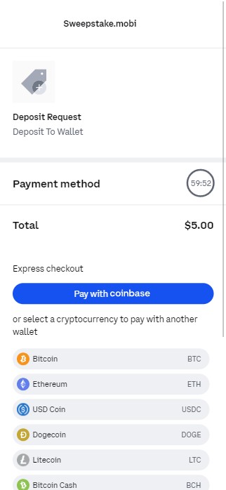 Crypto payment