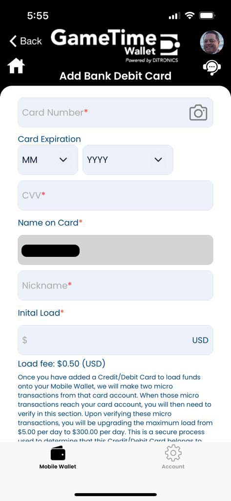 Enter Card Details