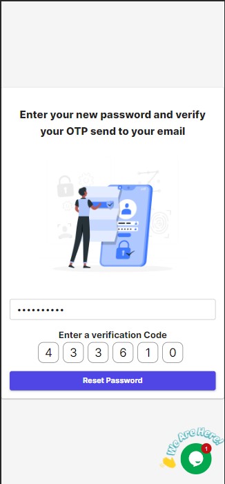 Reset email