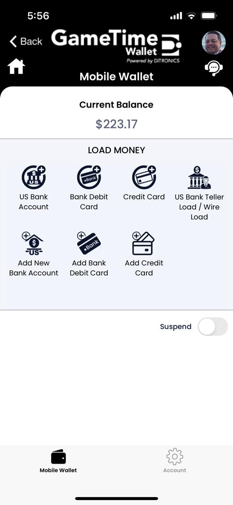 Navigate to Load Money