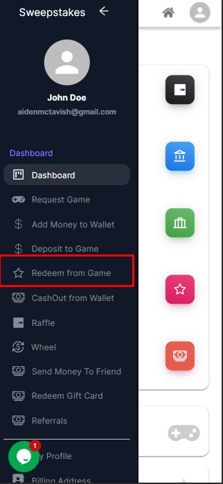 Request redeem